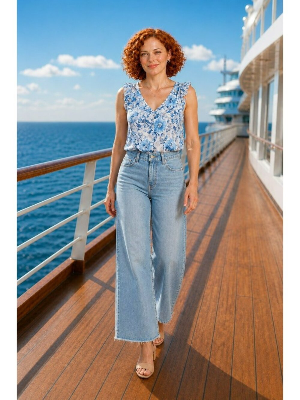 Agolde High Rise Wide Leg Raw Hem Jeans Womens 27 Blue NEW